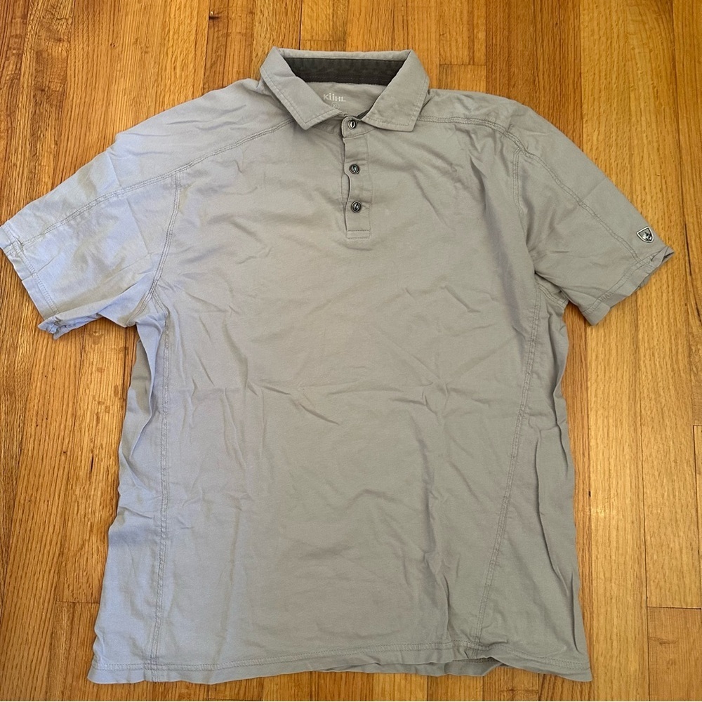 Kuhl Polo Mens XL  Shirt Casual Organic Cotton Short Sleeve Outdoors(g